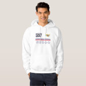 Vlag Amerikaanse Maagdeneilanden Hoodie (Voorkant volledig)