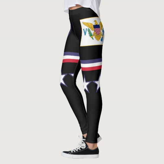 Vlag Amerikaanse Maagdeneilanden Leggings (Links)