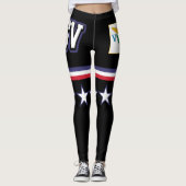 Vlag Amerikaanse Maagdeneilanden Leggings (Voorkant)