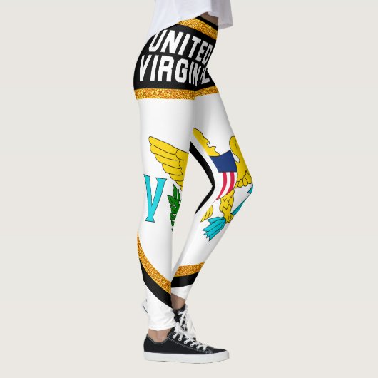 vlag Amerikaanse Maagdeneilanden Leggings (Rechts)