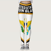 vlag Amerikaanse Maagdeneilanden Leggings (Voorkant)