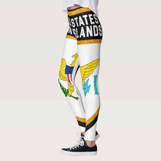 vlag Amerikaanse Maagdeneilanden Leggings (Links)