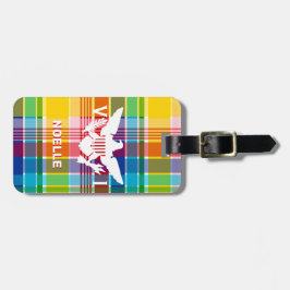 Vlag Amerikaanse Maagdeneilanden, Madras Bagagelabel