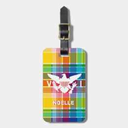 Vlag Amerikaanse Maagdeneilanden, Madras Bagagelabel