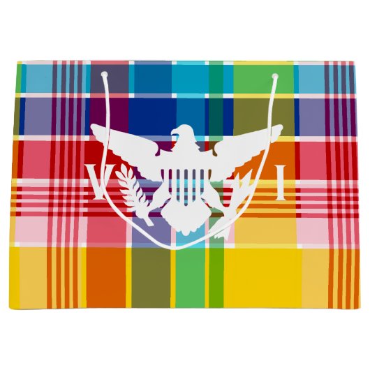 Vlag Amerikaanse Maagdeneilanden, Madras Groot Cadeauzakje (Voorkant)