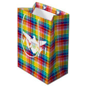 Vlag Amerikaanse Maagdeneilanden, Madras Medium Cadeauzakje (Achterkant Gekanteld)