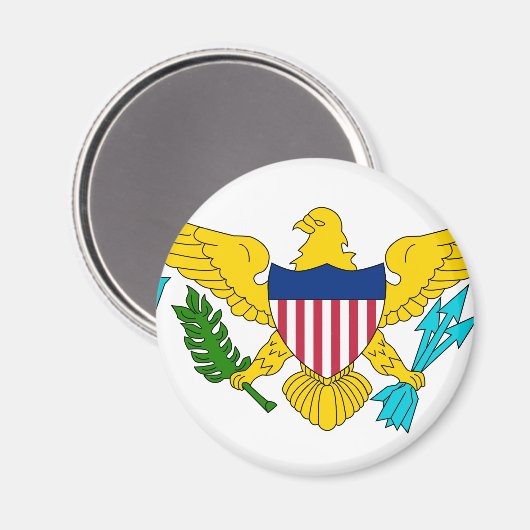 Vlag Amerikaanse Maagdeneilanden Magneet (Voorkant / Achterkant)