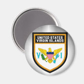 Vlag Amerikaanse Maagdeneilanden Magneet (Voorkant / Achterkant)