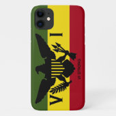 Vlag Amerikaanse Maagdeneilanden, Rasta-Groen, Gee Case-Mate iPhone Case (Achterkant)