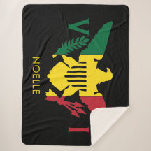 Vlag Amerikaanse Maagdeneilanden, Rasta Red, geel,