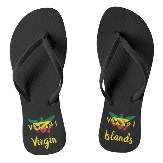Vlag Amerikaanse Maagdeneilanden, Rasta Teenslippers (Voetbed)
