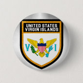 Vlag Amerikaanse Maagdeneilanden Ronde Button 5,7 Cm (Voorkant)