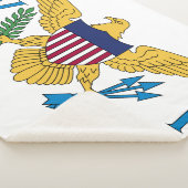 Vlag Amerikaanse Maagdeneilanden Sherpa Deken (3/4)