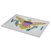 Vlag Amerikaanse Maagdeneilanden Snijplank (Hoek)