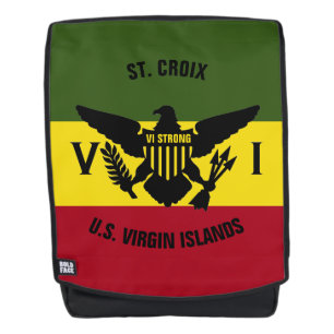 Vlag Amerikaanse Maagdeneilanden, St. Croix Red Ye Rugtassen