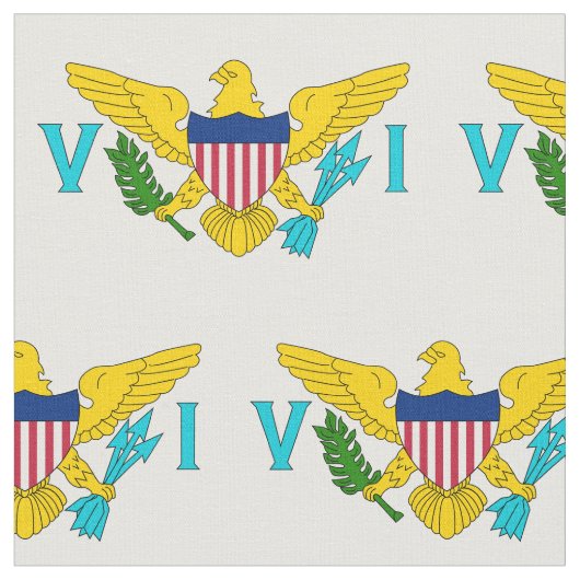 Vlag Amerikaanse Maagdeneilanden Stof (Close Up)