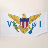 Vlag Amerikaanse Maagdeneilanden Strandlaken (Voorkant)