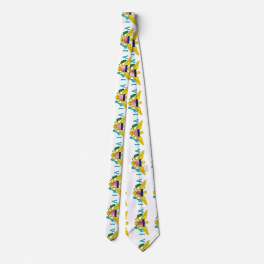 Vlag Amerikaanse Maagdeneilanden Stropdas (Achterkant)