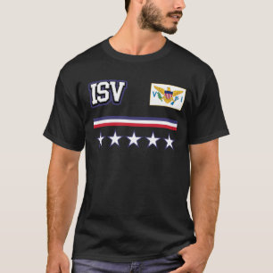 Vlag Amerikaanse Maagdeneilanden T-shirt