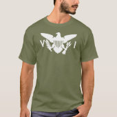 Vlag Amerikaanse Maagdeneilanden T-shirt (Voorkant)