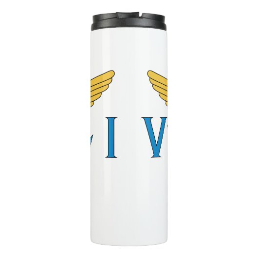 Vlag Amerikaanse Maagdeneilanden Thermosbeker (Achterkant)