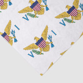 Vlag Amerikaanse Maagdeneilanden Tissuepapier (Detail)