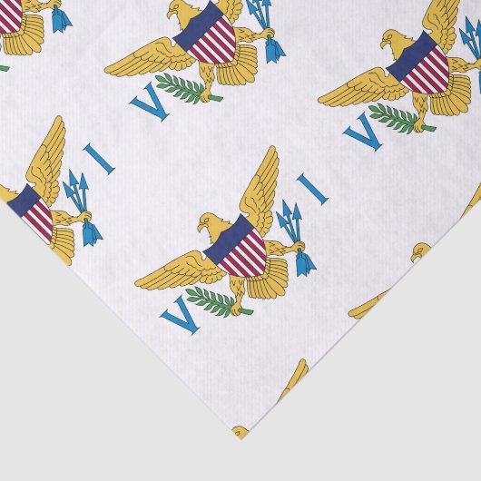 Vlag Amerikaanse Maagdeneilanden Tissuepapier (Detail)