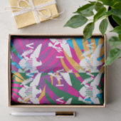 Vlag Amerikaanse Maagdeneilanden, tropisch Abstrac Tissuepapier (Geschenk)