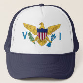 vlag Amerikaanse Maagdeneilanden Trucker Pet (Voorkant)