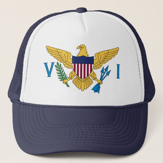 vlag Amerikaanse Maagdeneilanden Trucker Pet (Voorkant)