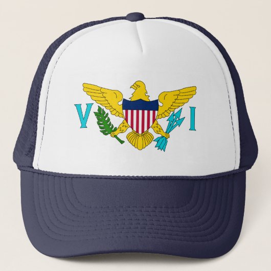 vlag Amerikaanse Maagdeneilanden Trucker Pet (Voorkant)