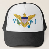 Vlag Amerikaanse Maagdeneilanden Trucker Pet (Voorkant)