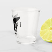 Vlag Amerikaanse Maagdeneilanden | Zwart Shot Glas (Rechts)