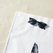  vlag Amerikaanse Pitbull Terrier Bully Dog Strandlaken (In situ)