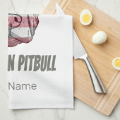  vlag Amerikaanse Pitbull Terrier Bully Dog Theedoek (Quarter Fold)