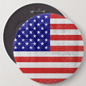vlag Amerikaanse Square Button (Voorkant /achterkant)