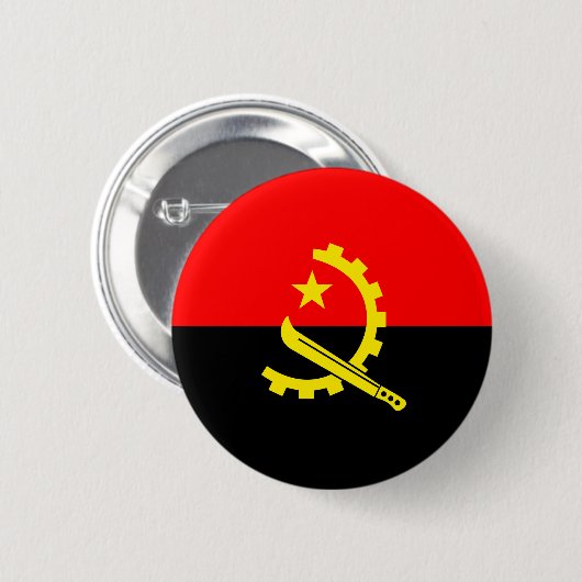 vlag angola ronde button 5,7 cm (Voorkant /achterkant)