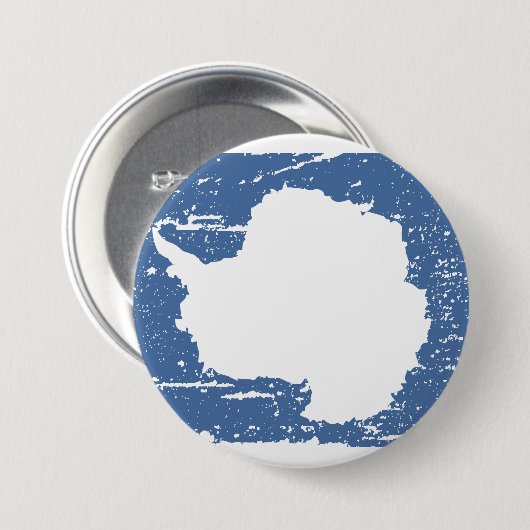 vlag Antarctica Ronde Button 7,6 Cm (Voorkant /achterkant)