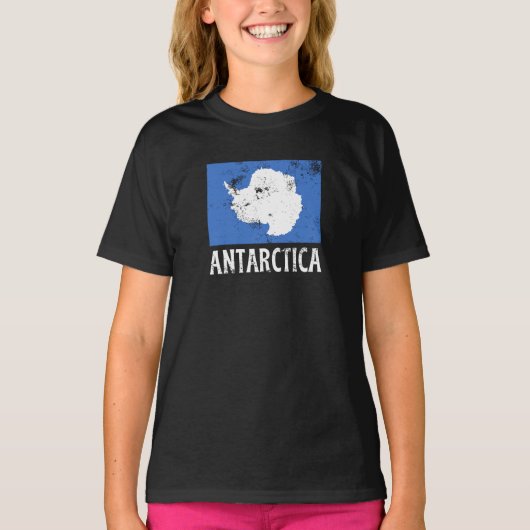  vlag Antarctica T-shirt (Voorkant)
