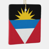 Vlag Antigua en Barbuda Keramisch Ornament (Rechts)