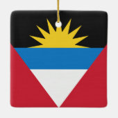 Vlag Antigua en Barbuda Keramisch Ornament (Achterkant)
