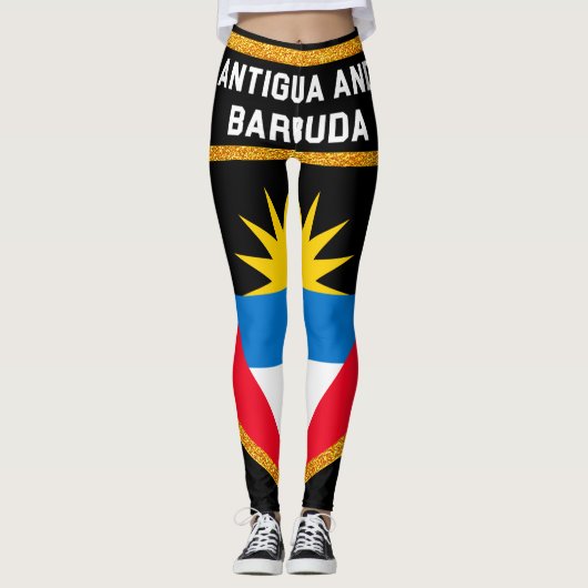 Vlag Antigua en Barbuda Leggings (Voorkant)