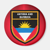 Vlag Antigua en Barbuda Magneet (Voorkant)