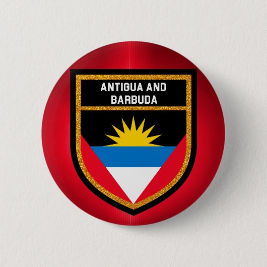 Vlag Antigua en Barbuda Ronde Button 5,7 Cm (Voorkant)