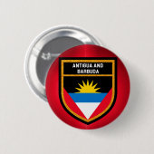 Vlag Antigua en Barbuda Ronde Button 5,7 Cm (Voorkant /achterkant)