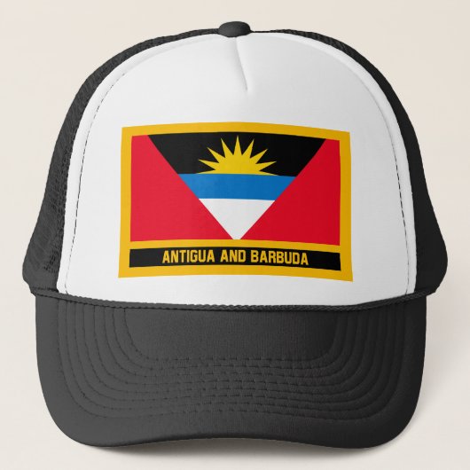 Vlag Antigua en Barbuda Trucker Pet (Voorkant)