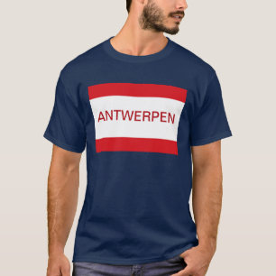Vlag Antwerpen Anvers Antwerpen België T-shirt