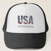 * Vlag AP16 Patriotic Grunge American Baseball USA Trucker Pet (Voorkant)