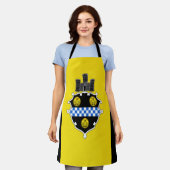 vlag Apron van Pittsburgh City Schort (Gedragen)