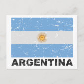  vlag Argentinië Briefkaart (Voorkant)